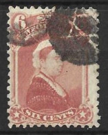 CANADA..." NEWFOUNDLAND.."...QUEEN VICTORIA..(1837-01..)..." 1868.."..6c....SG39....WITH INTRESTING CANCEL.....USED.. - 1865-1902
