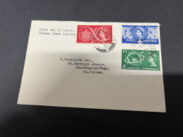 4-9-2023 (4 T 14) UK FDC Cover - 1957 - (1 Cover) Queen Jubilee - 1952-1971 Pre-Decimal Issues
