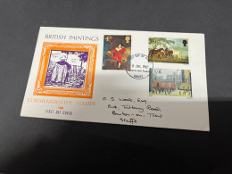 4-9-2023 (4 T 14) UK FDC Cover - 1967 - (1 Cover) British Paintings - 1952-1971 Pre-Decimal Issues