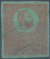 Hungary-MAGYAR,Revenue Tax  Fiscal 5kr.COLORED PAPER ,Used - Fiscales