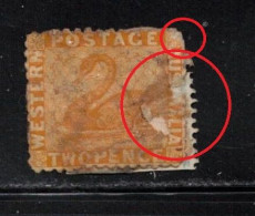 WESTERN AUSTRALIA Scott # 44 Used - Damaged Space Filler - Used Stamps