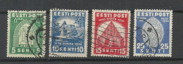 Estonia Estland 1936 Nonnery Pirita Michel 120 - 123 O - Abbeys & Monasteries