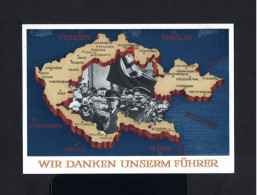 5954-GERMAN EMPIRE-Third Reich.MILITARY NAZI PROPAGANDA POSTCARD Adolf HITLER.1938.WWII.Munchen.DEUTSCHES REICH.Carte P - 1939-45