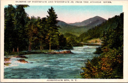 New York Adirondacks Glimpse Of Whiteface Mountain And Whiteface Jr From The Ausable River  - Adirondack