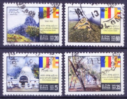 Ceylon Sri Lanka 1967 Fine Used 4v, Buddhist Temples, Sacred Bo Tree Adams Peak - Buddismo