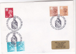 1988 BANGOR PIER Reopens EVENT COVER Dragon Coat Of Arms Wales GB Stamps - Mitologia