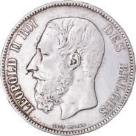 Monnaie, Belgique, Leopold II, 5 Francs, 5 Frank, 1871, TTB, Argent, KM:24 - 5 Francs