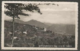 Carte P De 1944 ( Lugano / Cademario Con Vista Su Lugano ) - Cademario