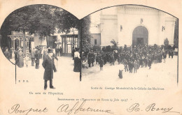 CPA 51 INAUGURATION DE L'EXPOSITION DE REIMS 1903 / UN COIN DE L'EXPOSITION / SORTIE CORTEGE MINISTERIEL - Reims