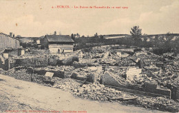 CPA 51 HURLUS / LES RUINES DE L'INCENDIE  DU 10 MAI 1909 - Andere & Zonder Classificatie