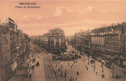 BELGIQUE - Bruxelles - Place De Brouckère - Animé - Carte Postale Ancienne - Piazze