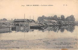 CPA 51 SUR LA MARNE / SCIERIE MILITAIRE - Andere & Zonder Classificatie