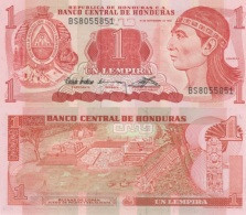 (B0218) HONDURAS, 1992. 1 Lempira. P-71. UNC - Honduras