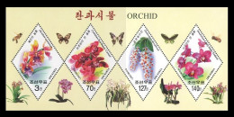 North Korea 2007 Mih. 5236/39 (Bl.673) Flora. Flowers. Ochids MNH ** - Corée Du Nord