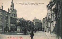 FRANCE - Grenoble - La Place Saint André, L'Eglise Et Le Palais De Justice - Carte Postale Ancienne - Grenoble
