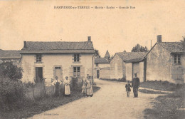 CPA 51 DAMPIERRE AU TEMPLE / MAIRIE / ECOLES / GRANDE RUE - Autres & Non Classés