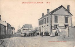 CPA 51 SAINT HILAIRE AU TEMPLE / ECOLE - Autres & Non Classés