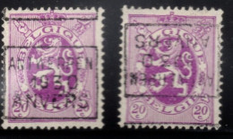 Preo's (281) 'ANTWERPEN 1930 ANVERS'  OCVB 5865 C+D - Roller Precancels 1930-..