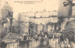 CPA 51 LES EMEUTES EN CHAMPAGNE 1911 / AY / LA MAISON BISSINGER - Ay En Champagne