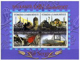 Turkey, Türkei - 2007 - Balkanfila XIV Stamp Exhibition - 1.Mini S/Sheet ** MNH - Ongebruikt