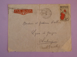 DA6  MADAGASCAR  BELLE LETTRE   1930 TANANARIVE A CHERBOURG  FRANCE  + AFFR. INTERESSANT+++ - Covers & Documents