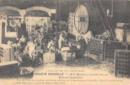 CPA 51 AY / MARNE / SOCIETE NOUVELLE / G.GALLOIS / MISE EN BOUTEILLES - Ay En Champagne