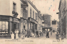 CPA 51 AY CHAMPAGNE / RUE DE CHALONS - Ay En Champagne