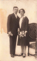 CARTE PHOTO - Portrait - Un Homme Et Son épouse - Carte Postale Ancienne - Fotografie