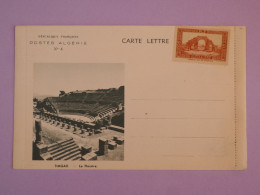 DA6  ALGERIE    BELLE  CARTE    1930  TP NEUF +RUINES ROMAINES + NON VOYAGéE ++ - Sonstige & Ohne Zuordnung