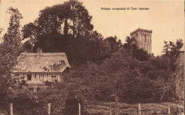 BÂTIMENTS ET ARCHITECTURE - Maison Normande Et Tour Romane - Carte Postale Ancienne - Andere & Zonder Classificatie