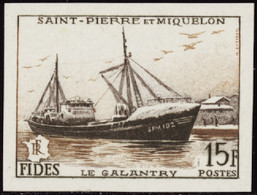 Saint Pierre Et Miquelon Non Dentelés N°352 FIDES Non Dentelé Qualité:** - Ongetande, Proeven & Plaatfouten