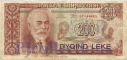 ALBANIA 200 LEKE 1992 PICK 52 VF - Albanië