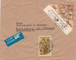 Tel Aviv 2000 > München - Getreide Ähren - Sternzeichen Krebs Jungfrau - Cartas & Documentos