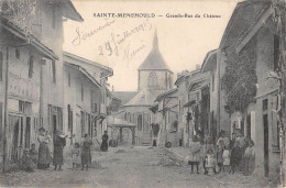 CPA 51 SAINTE MENEHOULD / GRANDE RUE DU CHATEAU - Sainte-Menehould