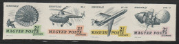 HONGRIE - NON DENTELE - Poste Aérienne N°296/9 ** (1967) "AEROFILA'67" - Unused Stamps