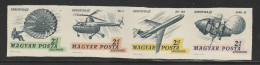 HONGRIE - NON DENTELE - Poste Aérienne N°296/9 ** (1967) "AEROFILA'67" - Unused Stamps