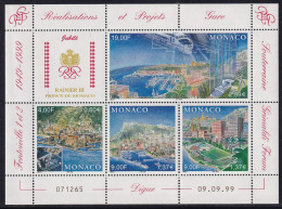 Monaco N°2221/2224 - Feuillet - Neuf ** Sans Charnière - TB - Unused Stamps