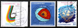 Luxembourg, Luxemburg, 1995,  Y&T 1320 - 1322, MI 1370-1372 , JAHRESEREIGNISSE  GESTEMPELT,  Oblitéré - Gebruikt