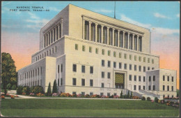 Masonic Temple, Fort Worth, Texas, C.1930 - Post Office News Shop Postcard - Fort Worth