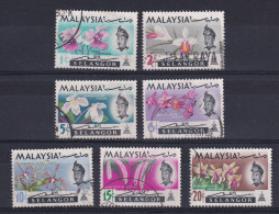 Malaya - Selangor: 1965   Flowers Set   SG136-142     Used - Selangor