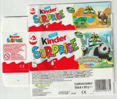 Box-doos-verpakking FERRERO Kinder Suprise 2023 Breda Nederland (NL) Applaydu Natoons Panda - Otros & Sin Clasificación
