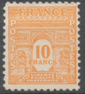 Arc De Triomphe De L'Étoile. 1re Série 10f. Orange Neuf Luxe ** Y629 - Unused Stamps