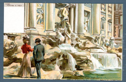 °°° Cartolina - N. 2572 Roma Fontana Di Trevi Formato Piccolo Nuova °°° - Fontana Di Trevi