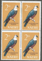 Nauru. 1963-65 Definitives. 2d MH Block Of 4. SG 57 - Nauru