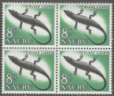 Nauru. 1963-65 Definitives. 8d MH Block Of 4. SG 60 - Nauru