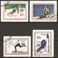 Equatorial Guinea 1976 - Mi 822/25 - YT 76A / B & C + Pa 60 ( Innsbruck Olympic Games ) Complete Set - Winter 1976: Innsbruck