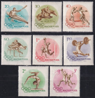 F-EX42597 HUNGARY MH 1956 OLYMPIC GAMES HELSINKI ATHLETISM BASKET SOCCER EQUESTRIAN. - Estate 1952: Helsinki