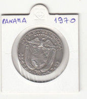 PANAMA MEDIO 1/2 BALBOA 1970  SILVER COIN - Panamá