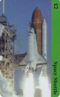 UK - Space Shuttle, UK Prepaid Card 2 Pounds, Exp.date 12/97, Sample - Spazio