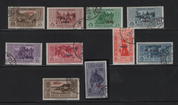 GREECE 1932 DODECANESE GARIBALDI ISSUE NISIRO OVERPRINT COMPLETE SET USD STAMPS   HELLAS No 108X - 117X AND VALUE EURO 3 - Dodecaneso